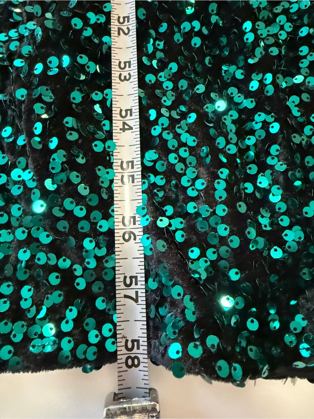 Lulus Emerald Green Sequin Mermaid Maxi Dress with slit Women's Small - Picture 12 of 12